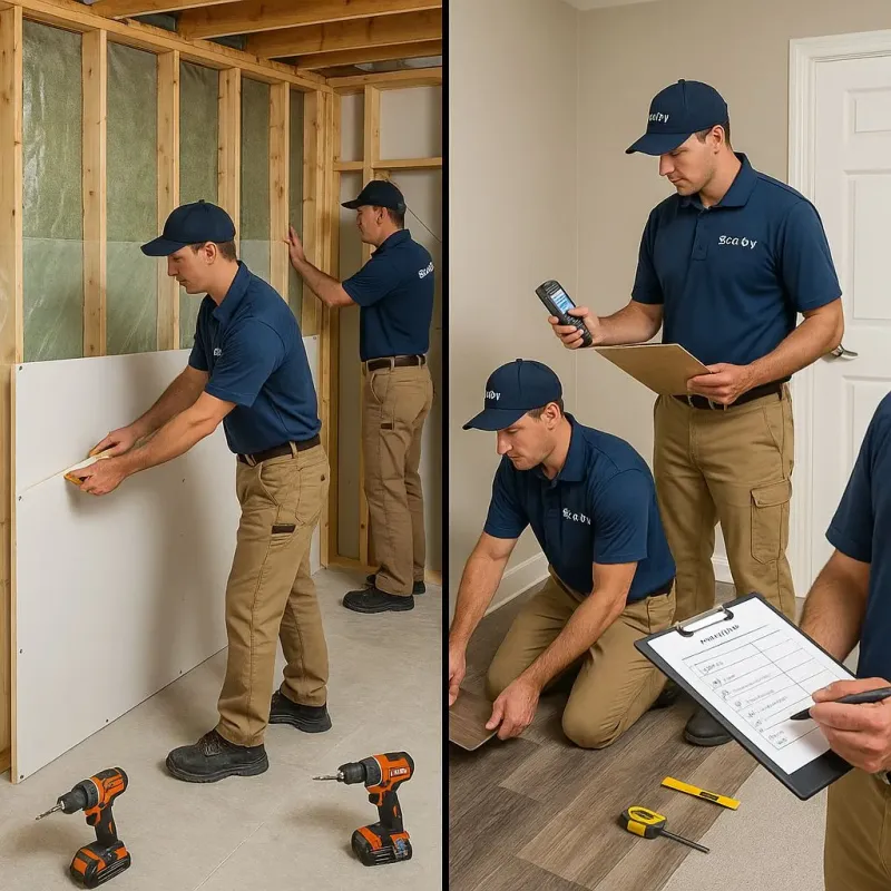 Repairs and Reconstruction process in East Hemet, CA